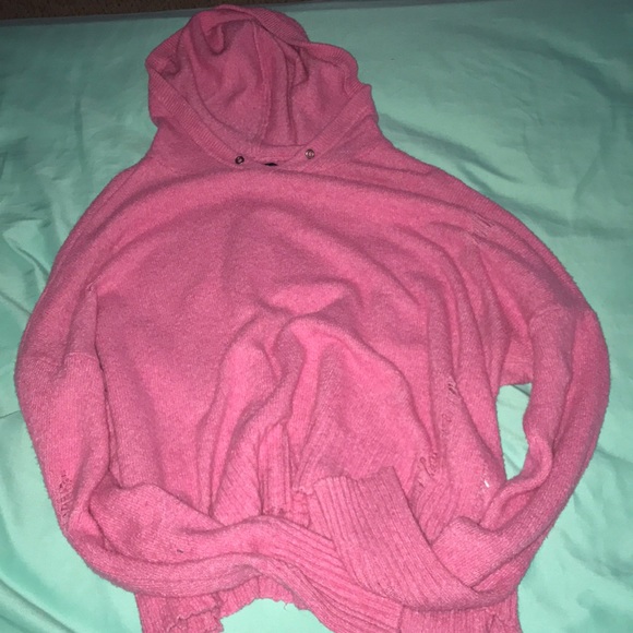 american eagle pink hoodie